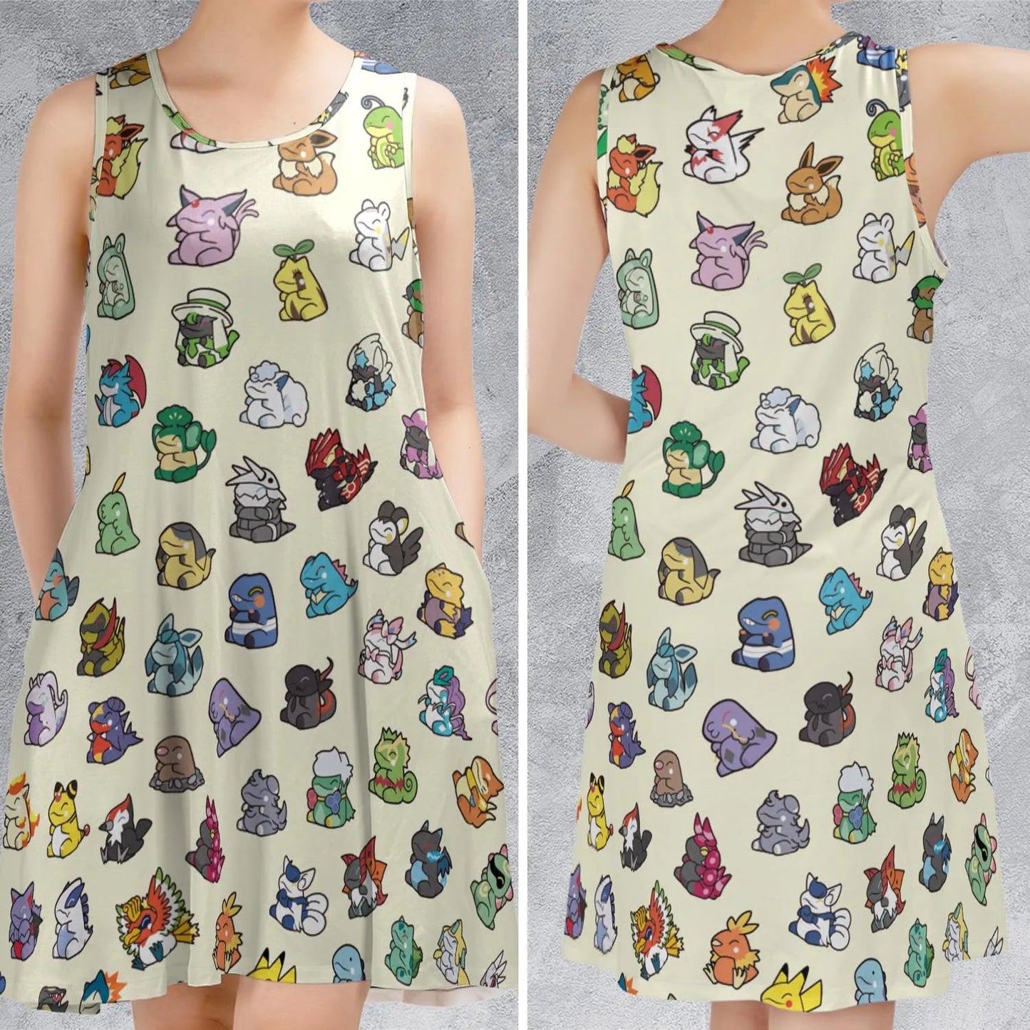 Casual Sleeveless Dress - XCE59Z4L