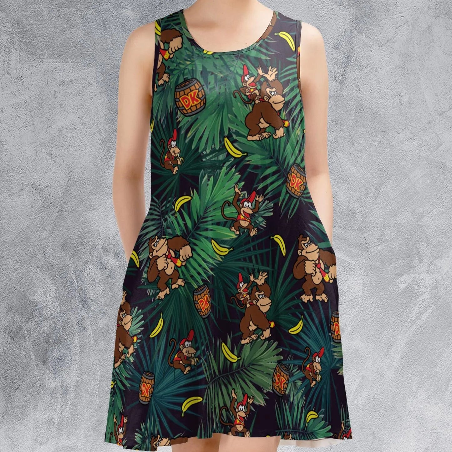 Casual Sleeveless Dress - 64T6MWVS