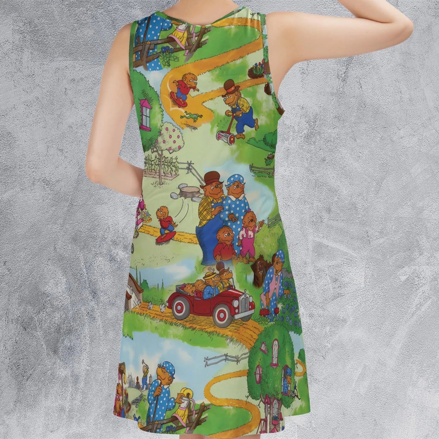 Casual Sleeveless Dress - GEG86YEH