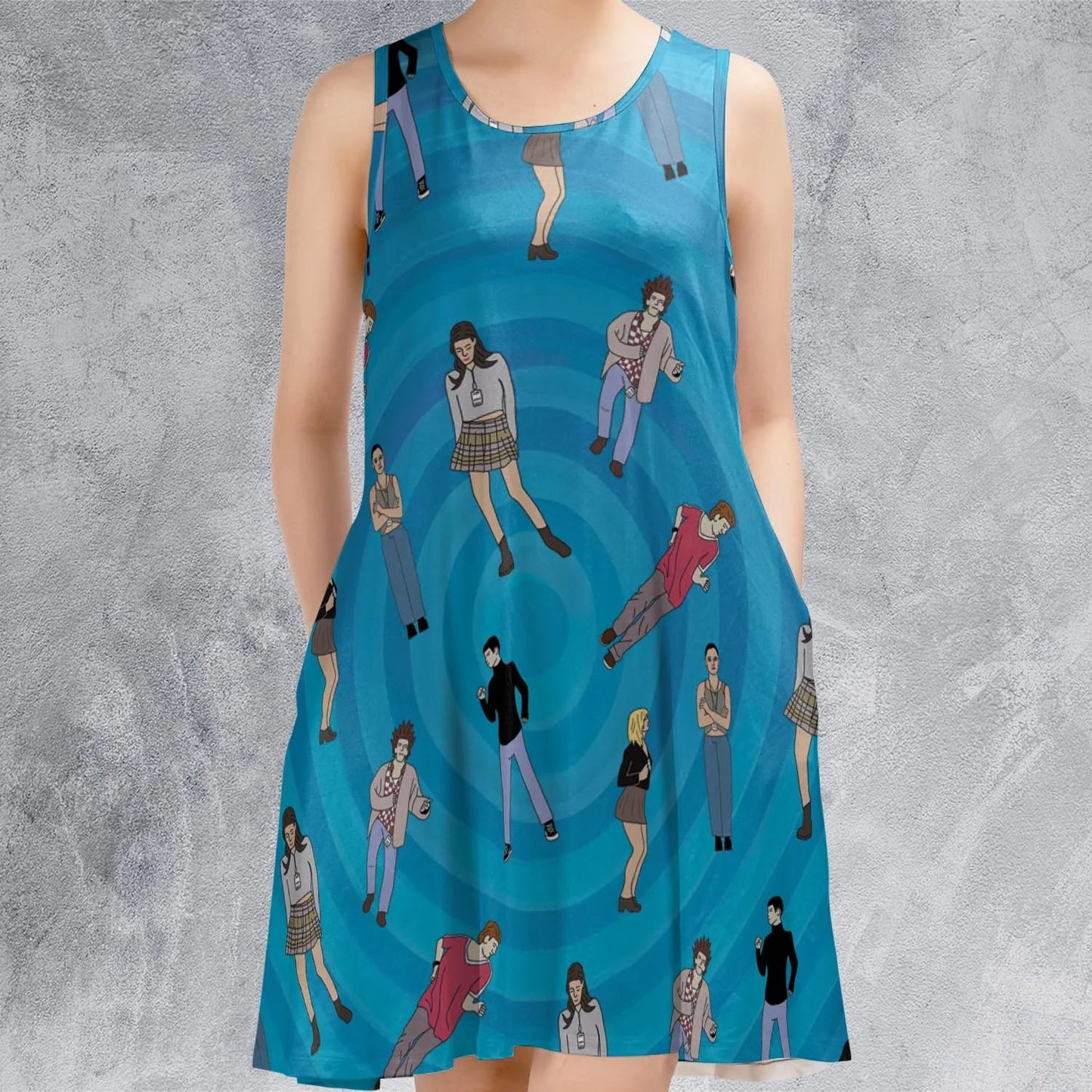 Casual Sleeveless Dress - SRA6JBL5