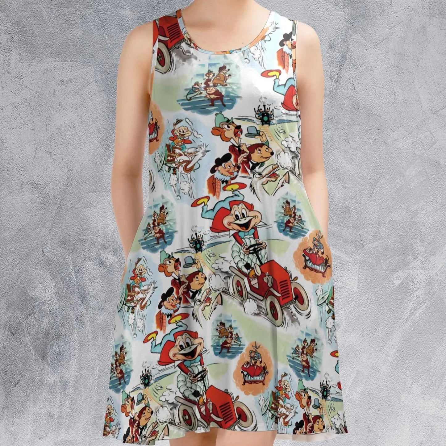 Casual Sleeveless Dress - G42T67MV