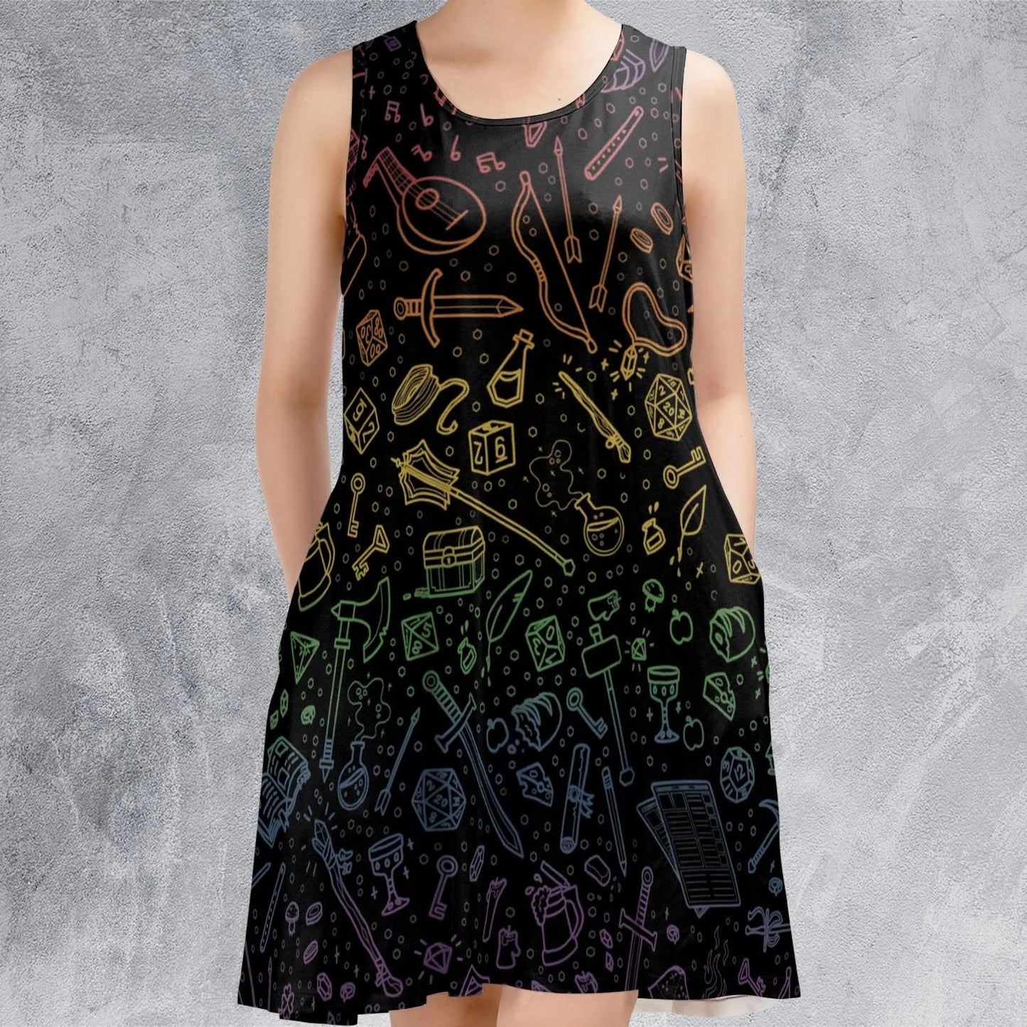 Casual Sleeveless Dress - HFVEL7AL