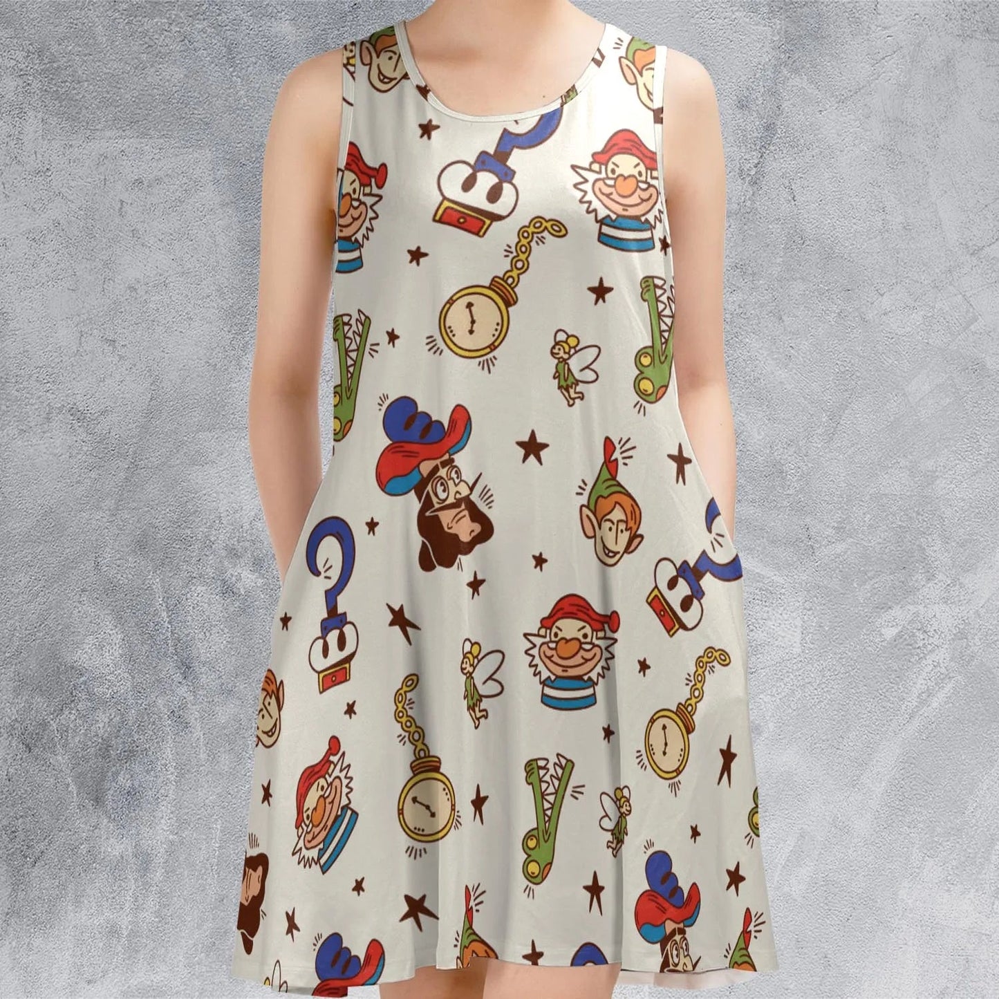 Casual Sleeveless Dress - WHQKZMLC
