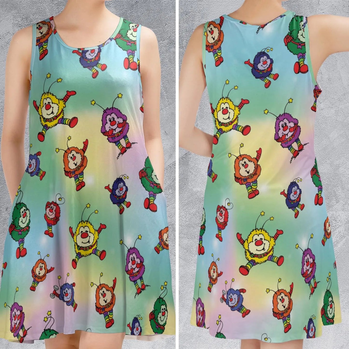 Casual Sleeveless Dress - TFGBWFUG