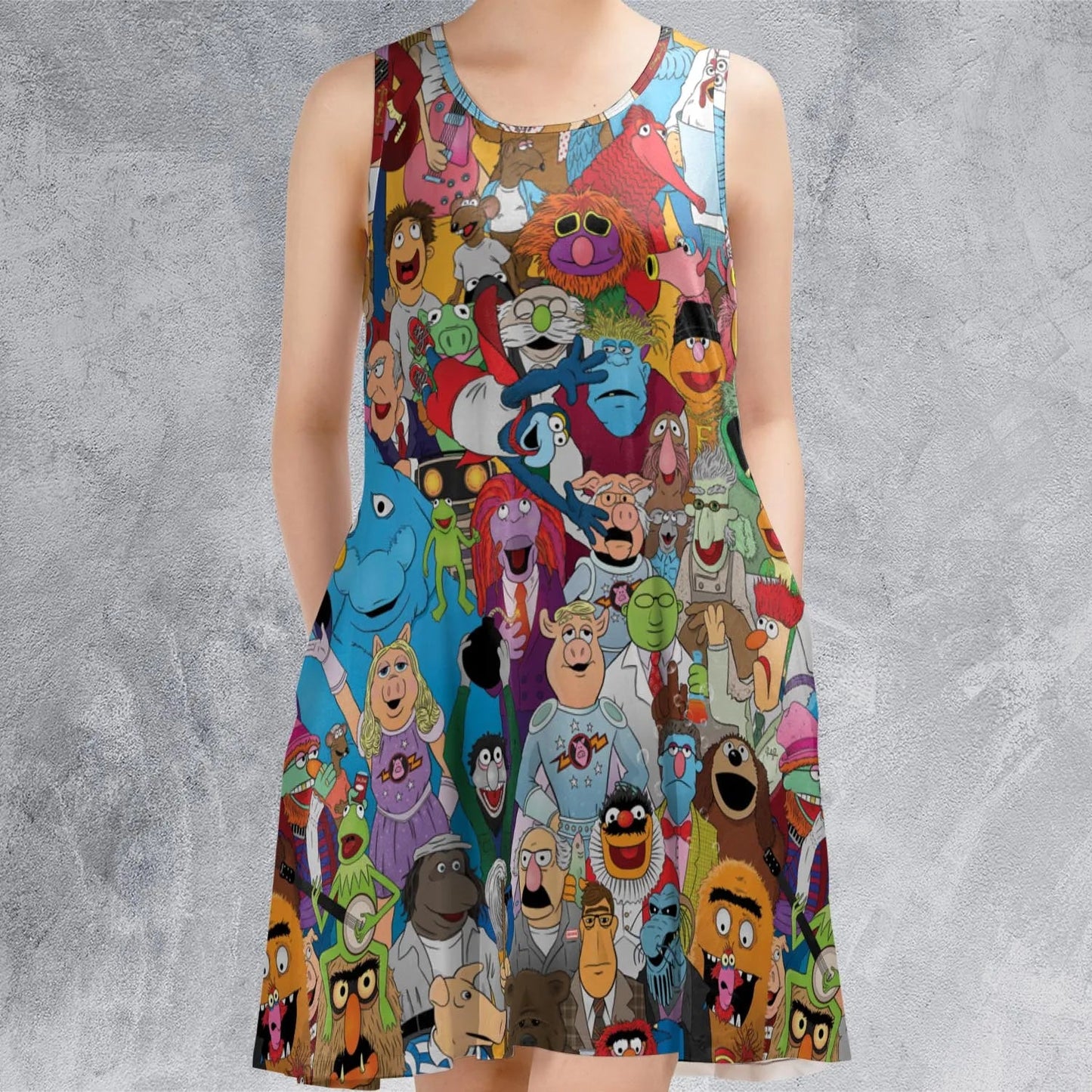Casual Sleeveless Dress - FGFB1BZU