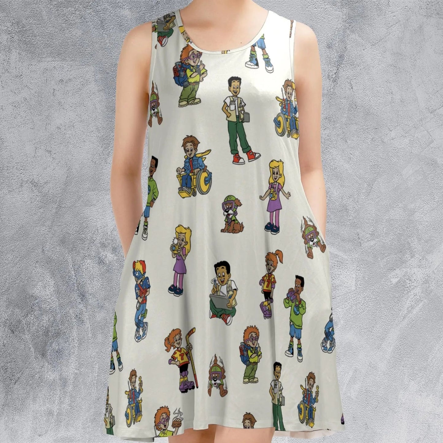 Casual Sleeveless Dress - 4N2AUF2X