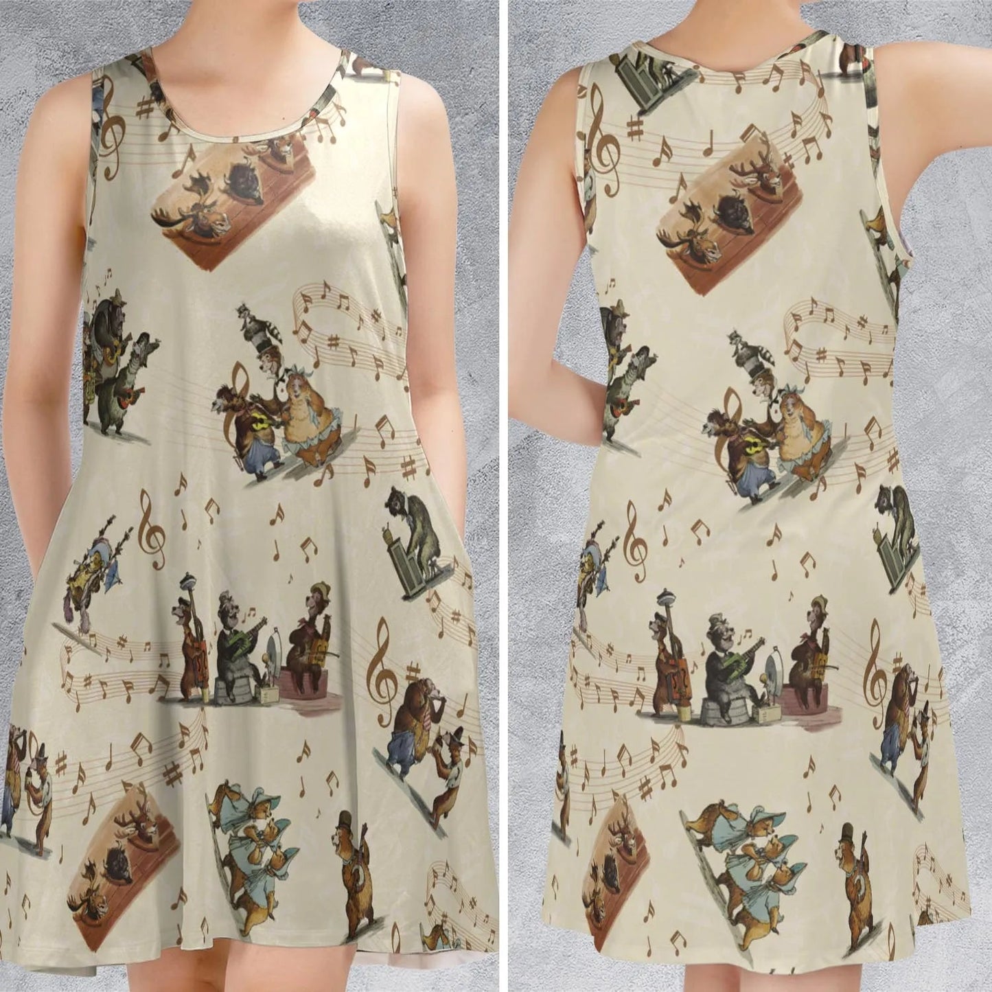 Casual Sleeveless Dress - P3SDG2W7