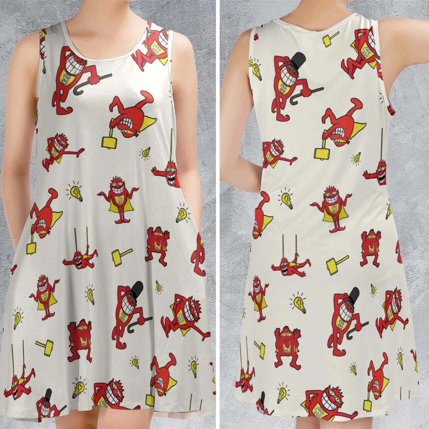 Casual Sleeveless Dress - LR6C43EV