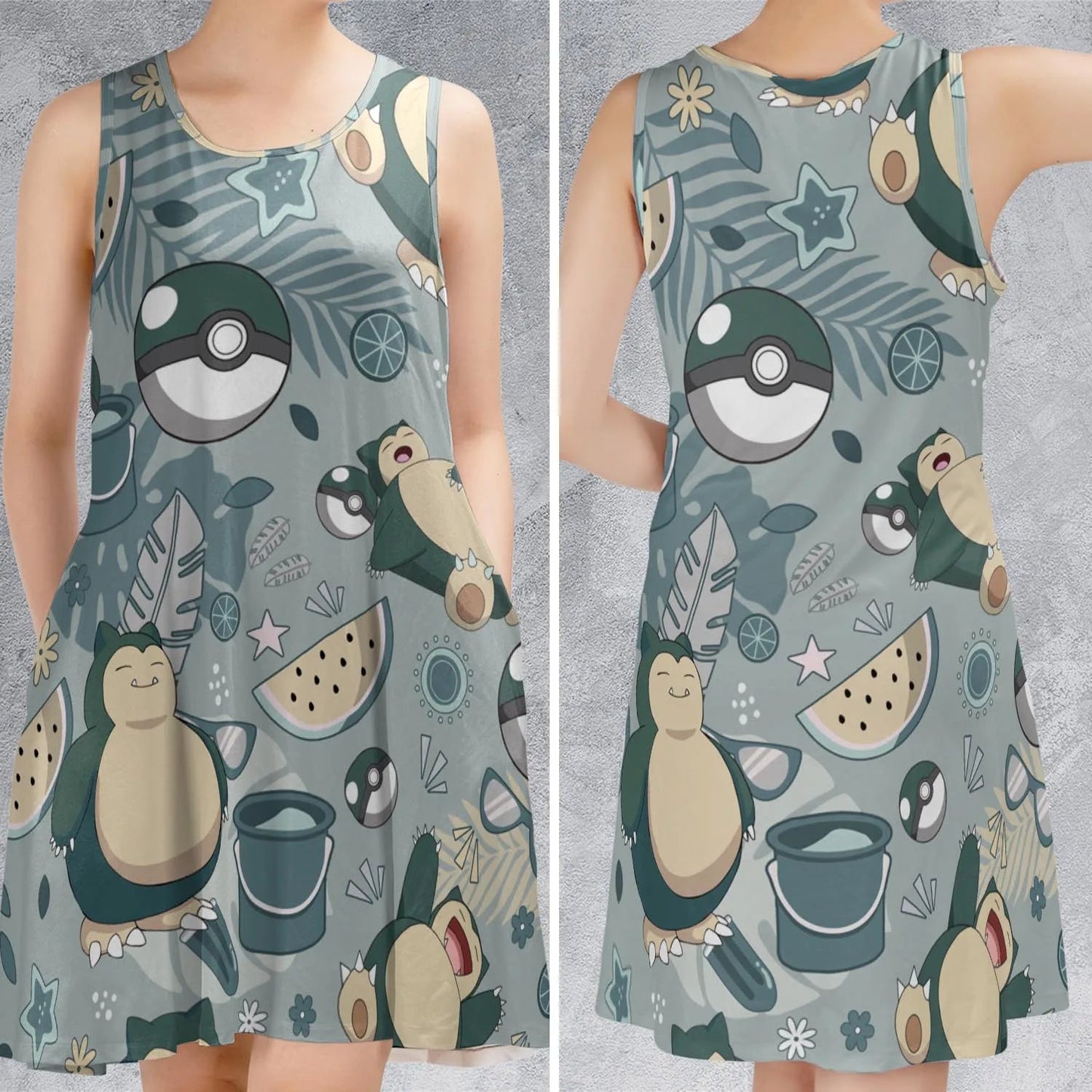 Casual Sleeveless Dress - KTK281S2