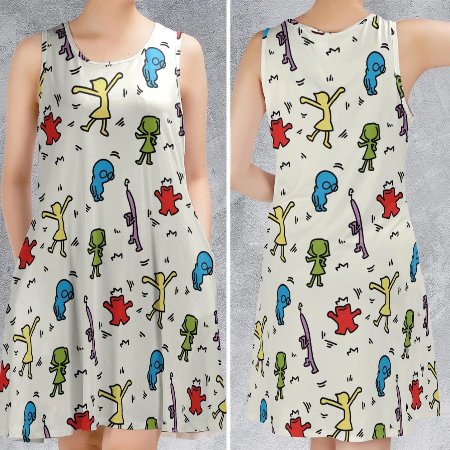 Casual Sleeveless Dress - 5RHK6N7A