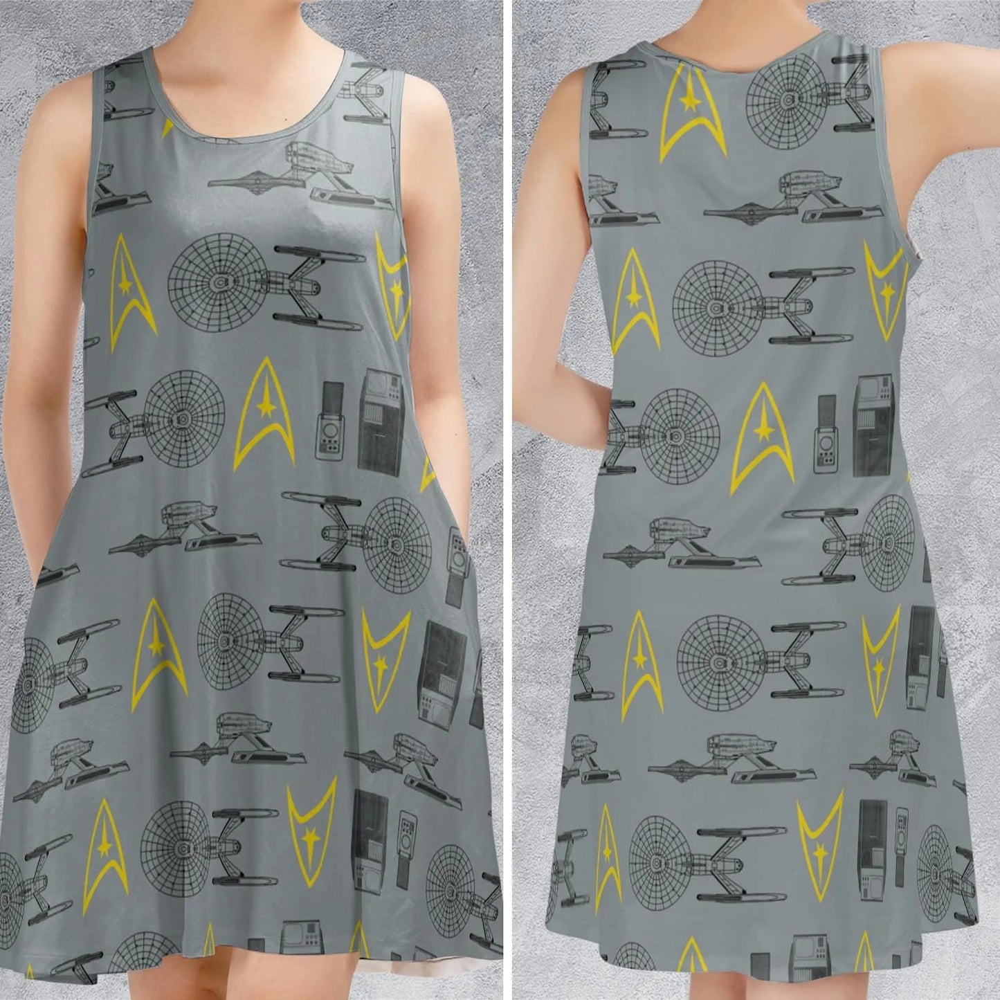 Casual Sleeveless Dress - MTR92QDV