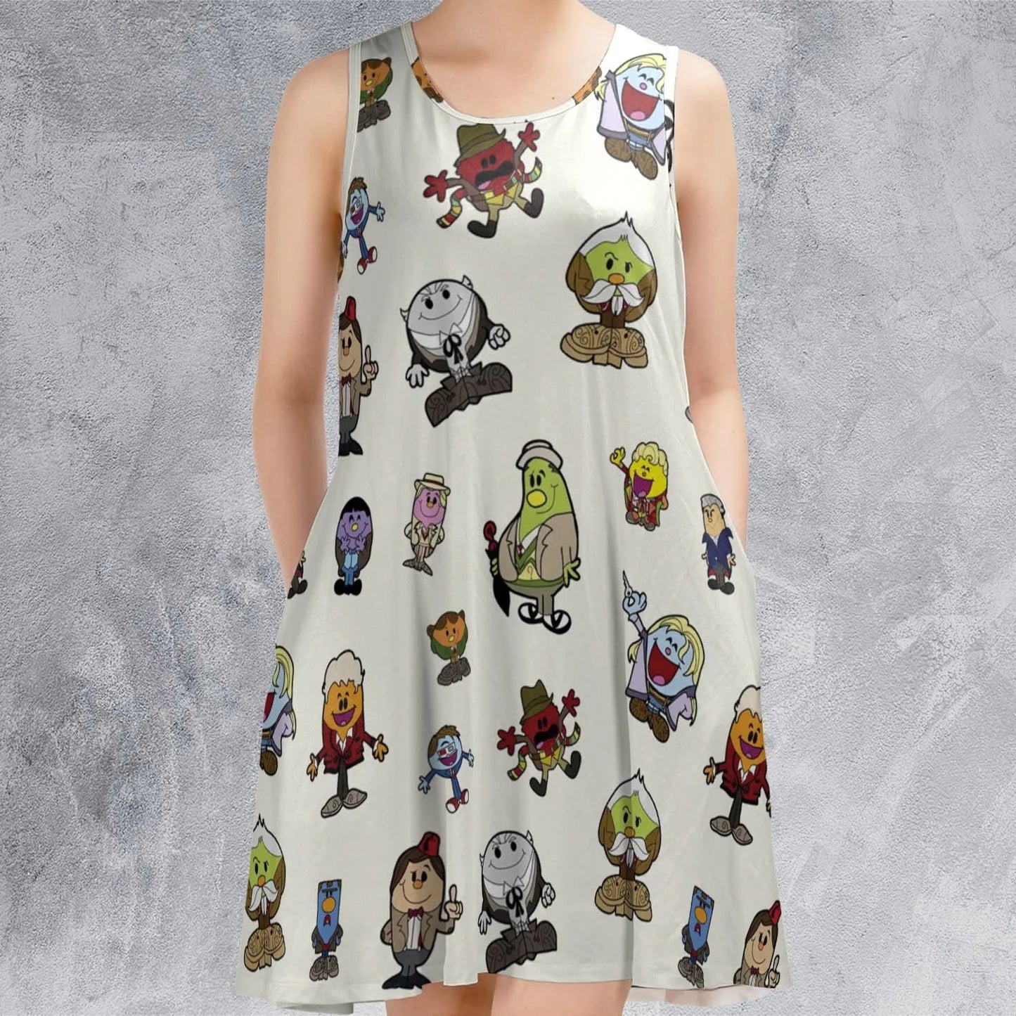 Casual Sleeveless Dress - J4NDEWHM