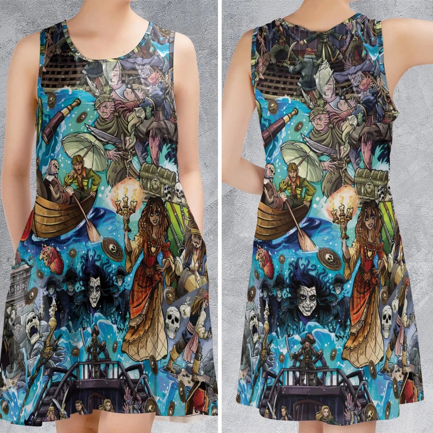 Casual Sleeveless Dress - 5EGHJQ7X