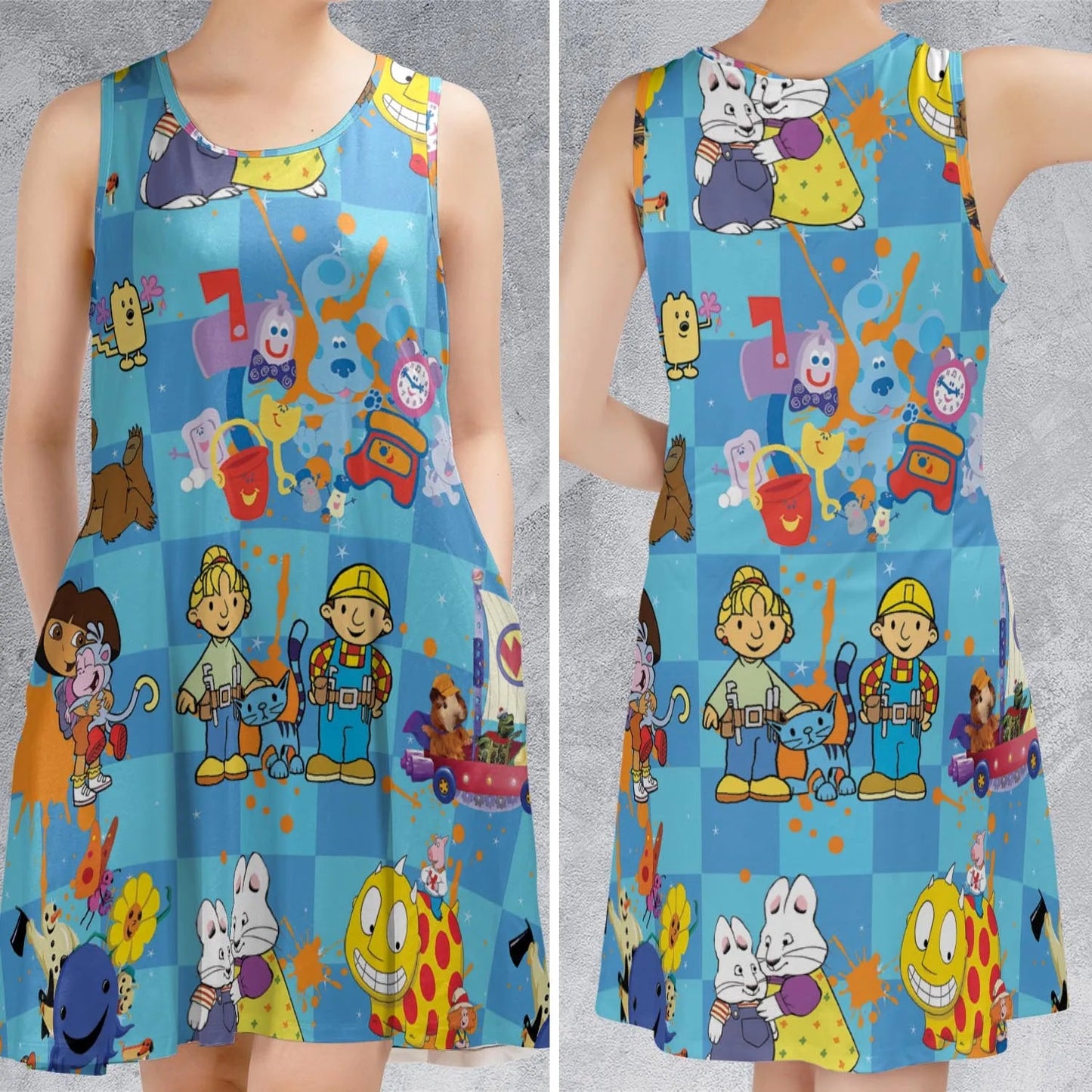 Casual Sleeveless Dress - VRFB8BF4