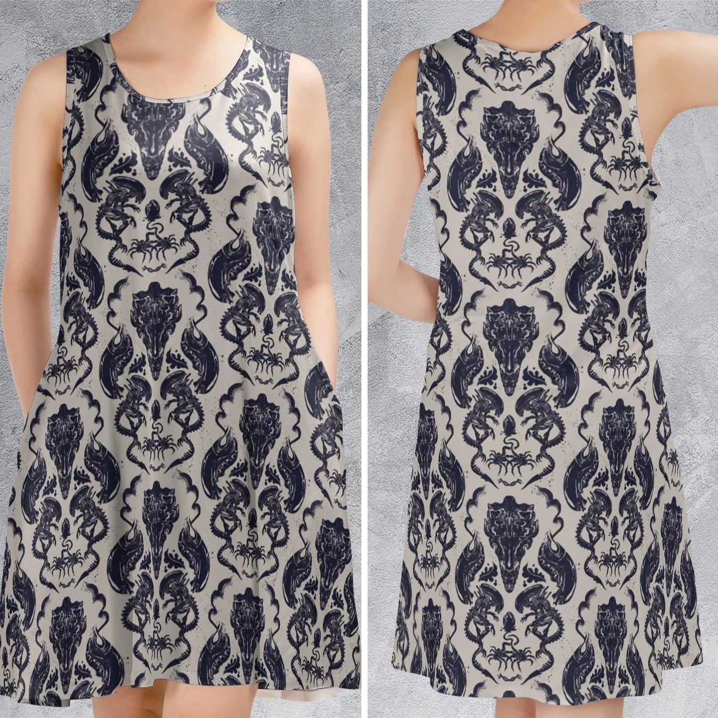 Casual Sleeveless Dress - KXPJKBLD