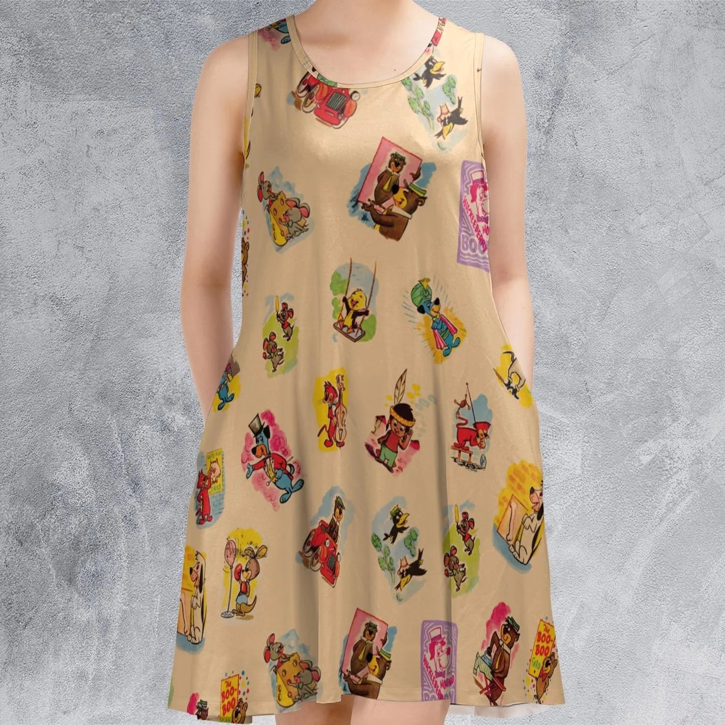 Casual Sleeveless Dress - YPRCPMJM