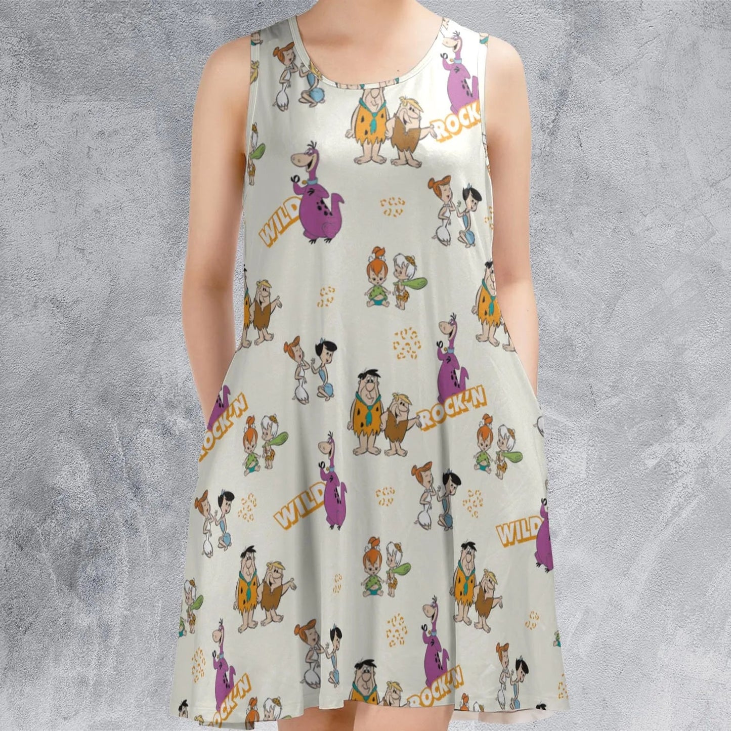 Casual Sleeveless Dress - TEZE35KT