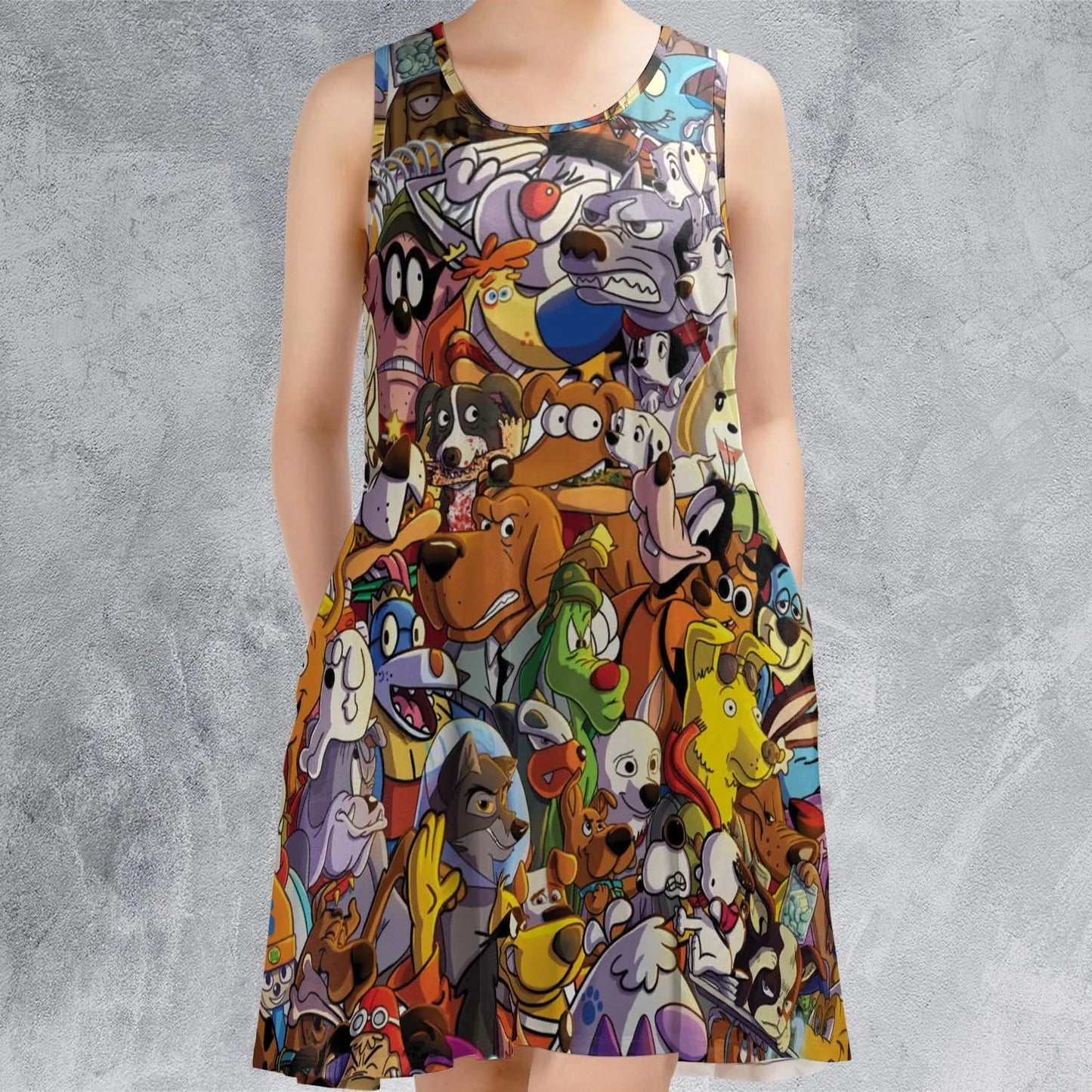 Casual Sleeveless Dress - HKXJBA16
