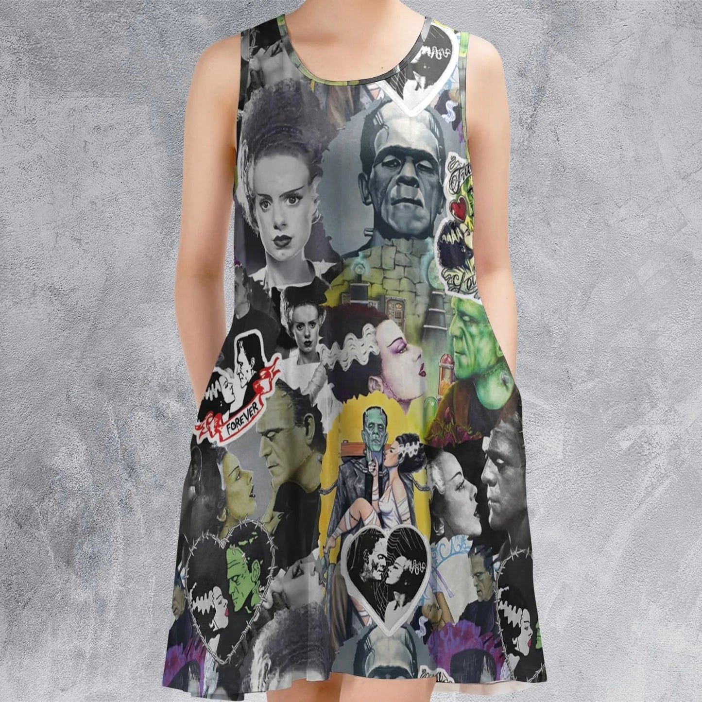 Casual Sleeveless Dress - QELB8Y6Z