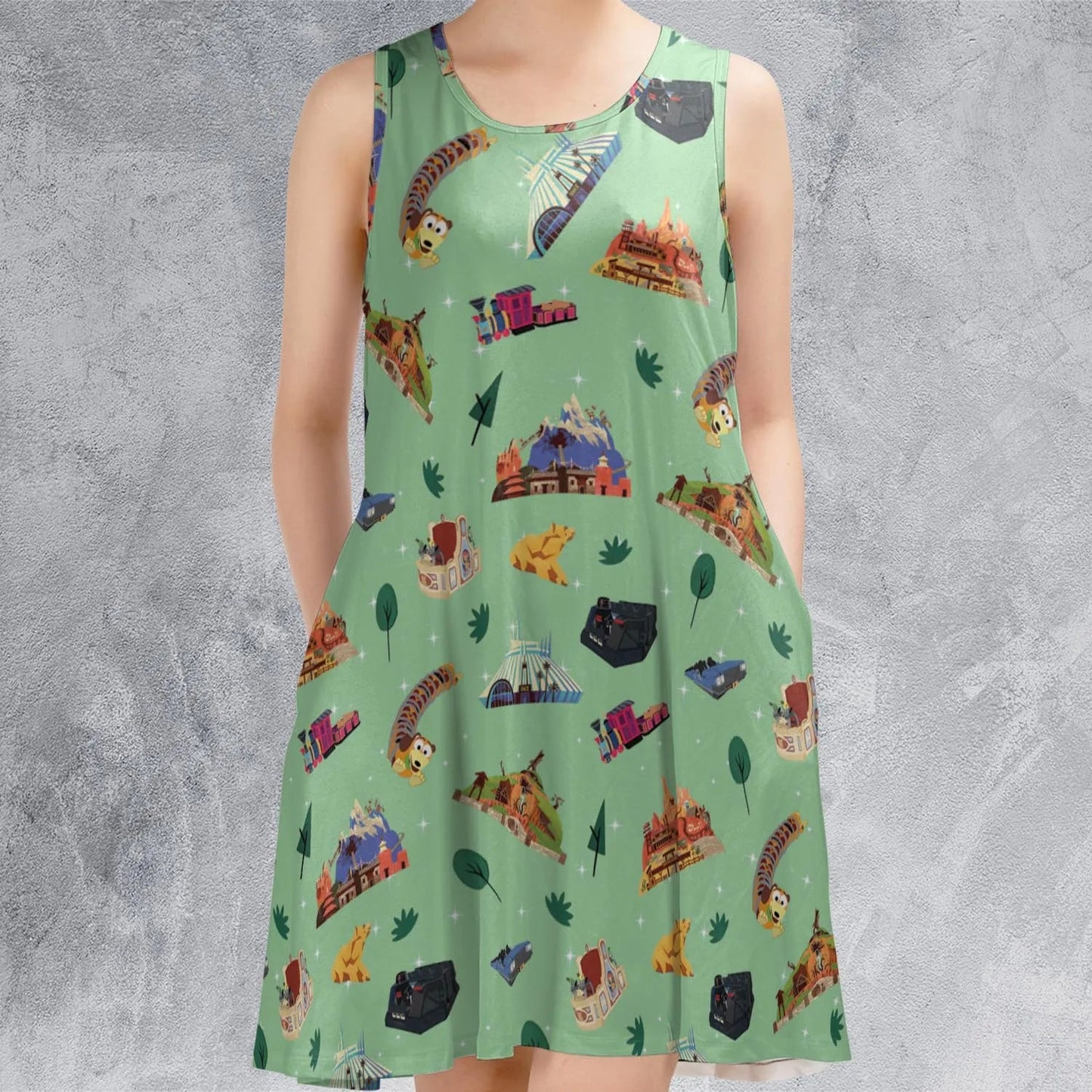 Casual Sleeveless Dress - DFMSBP71