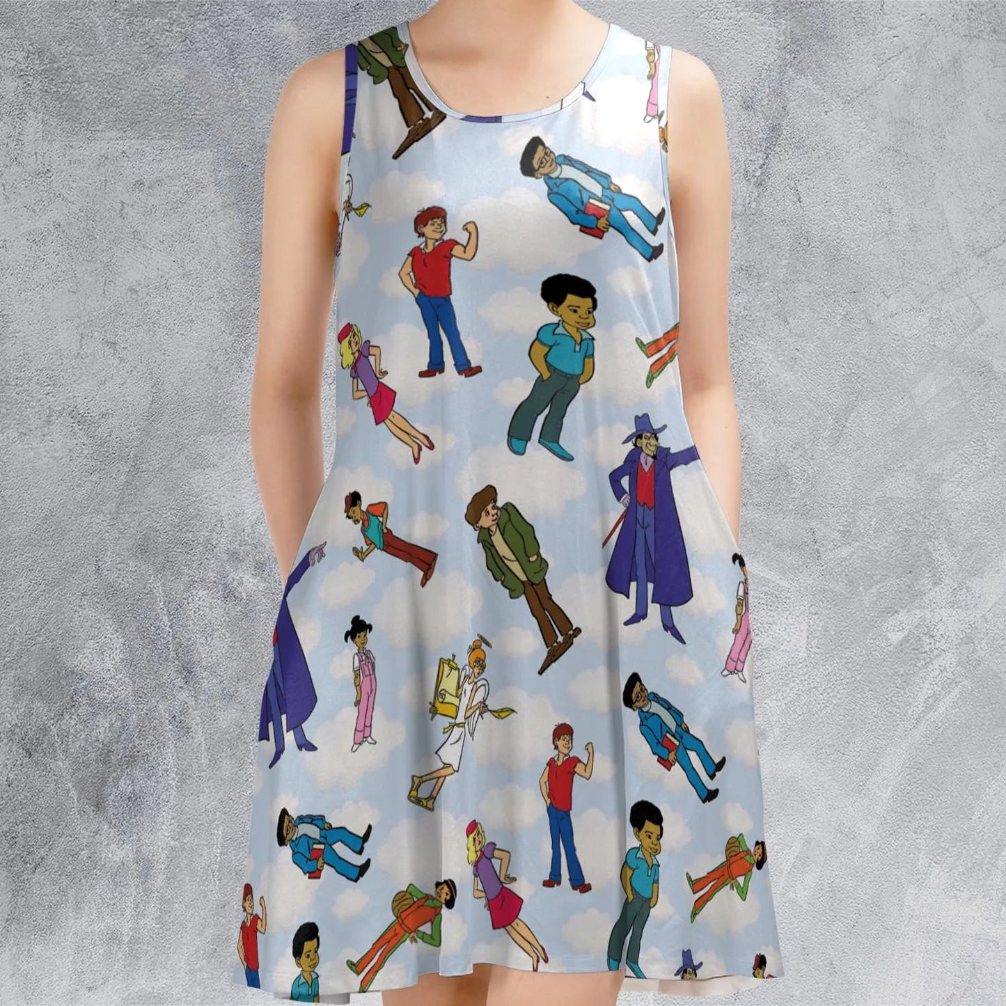 Casual Sleeveless Dress - 4AAQTCJN