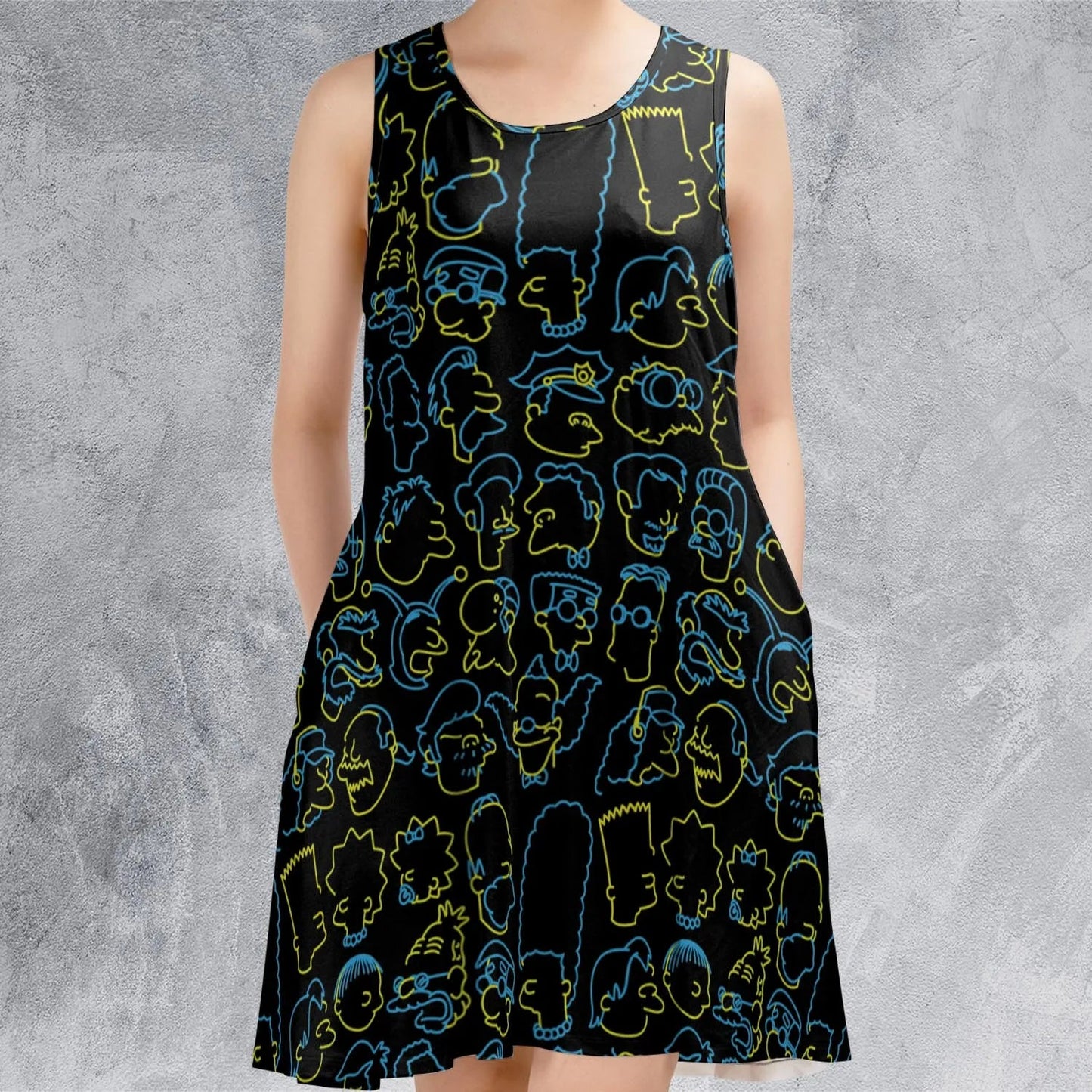 Casual Sleeveless Dress - 6GDQY38R