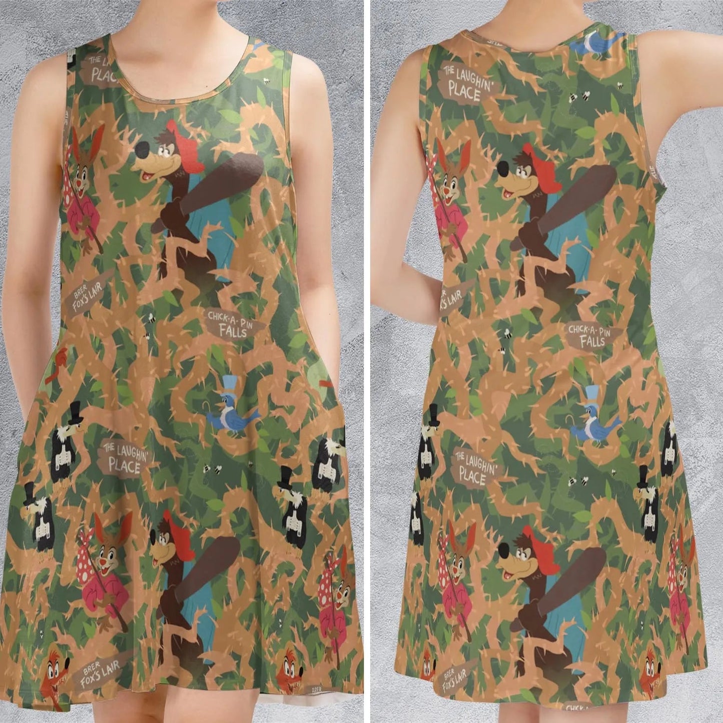 Casual Sleeveless Dress - EGGYLQSX