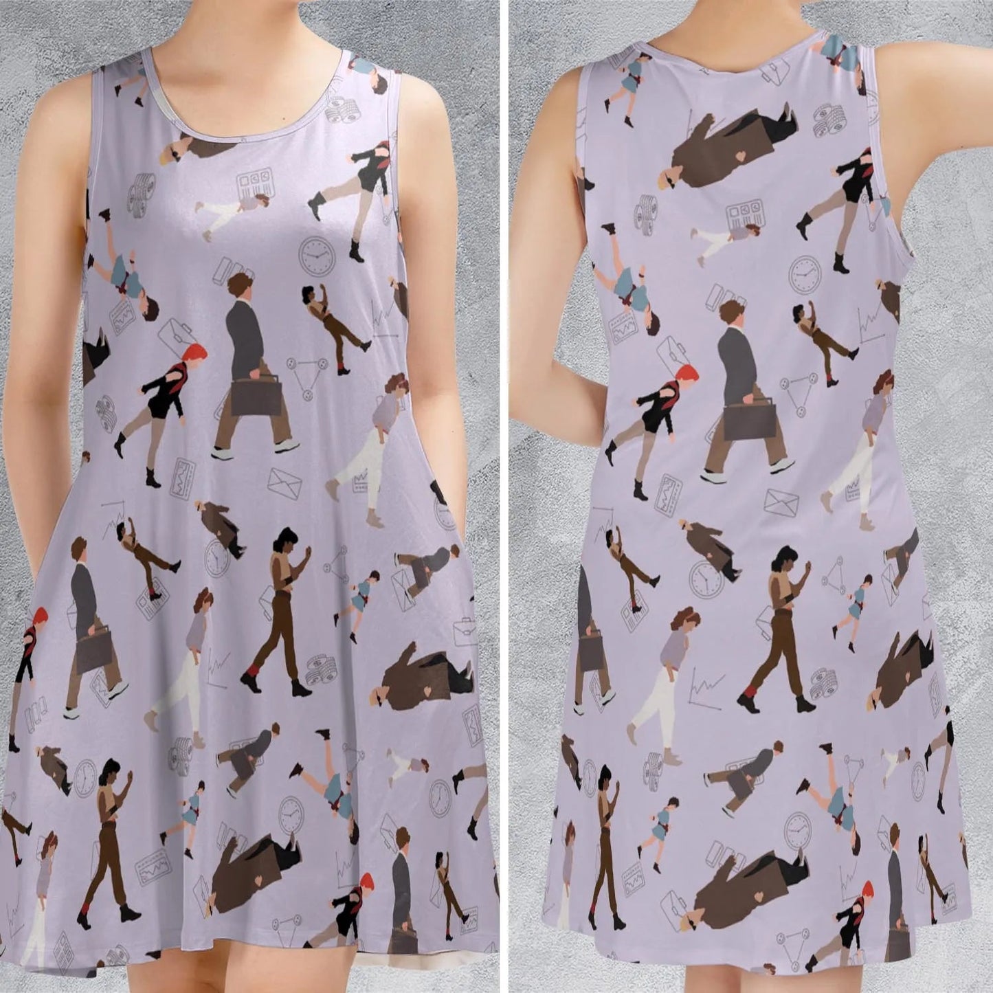 Casual Sleeveless Dress - LBG9DM3U