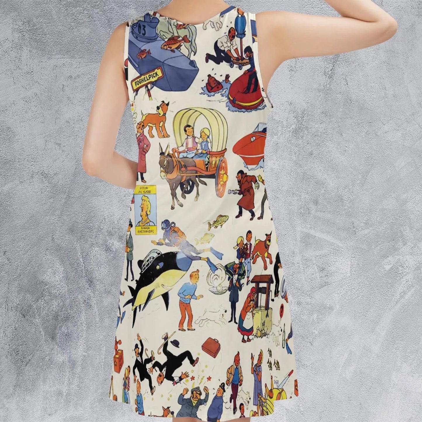 Casual Sleeveless Dress - Y3R93RLN