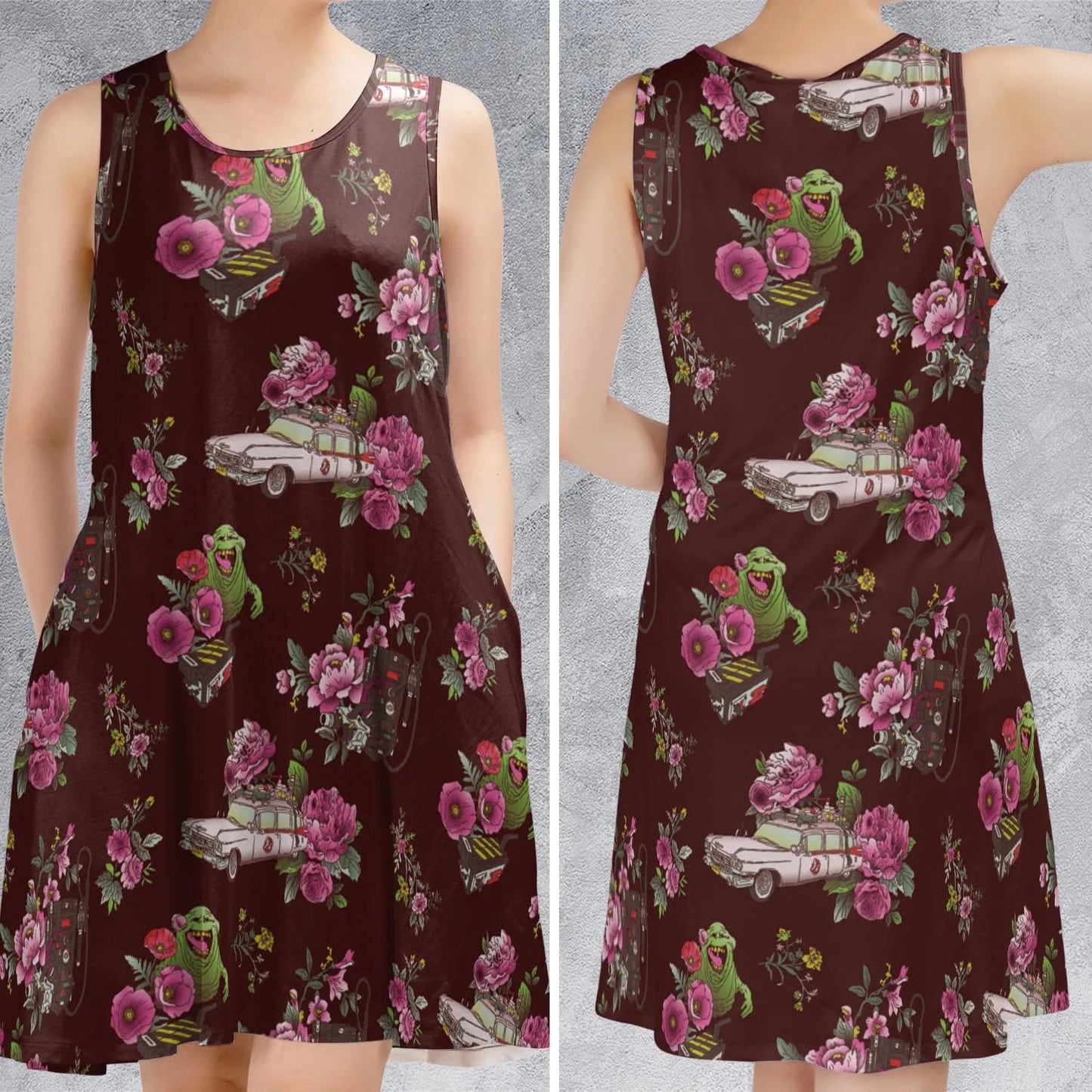 Casual Sleeveless Dress - QKM1EYR4