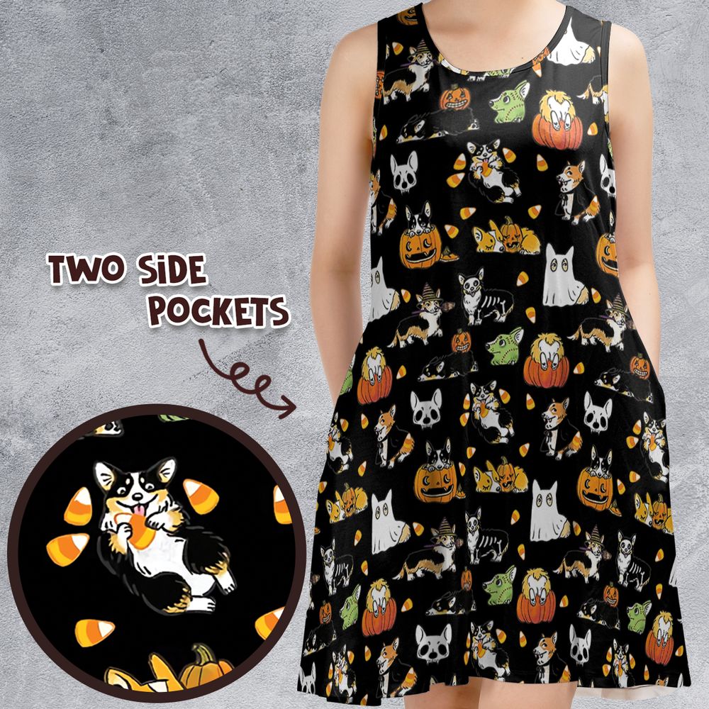 Sleeveless Dress - W7ZJ8NBS -  - 1