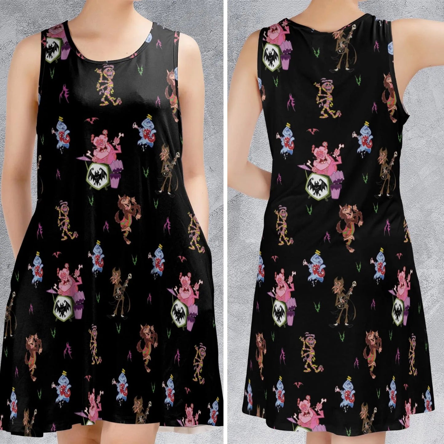 Casual Sleeveless Dress - YRBSLX8T