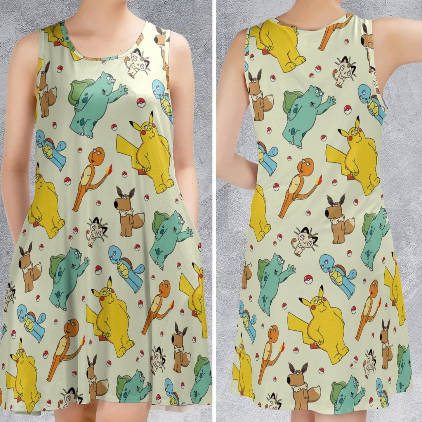Casual Sleeveless Dress - JDX58Q51