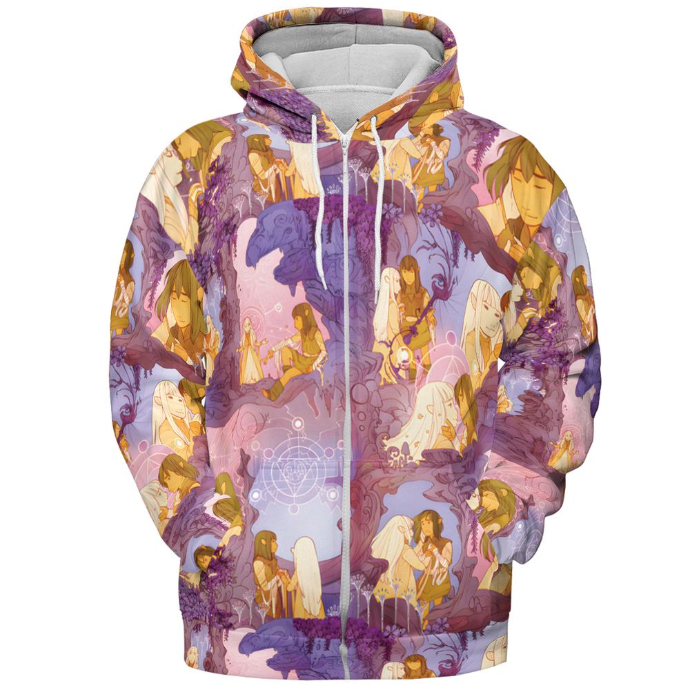All-over Print Hoodie - 4FNFVYD1 -  - 3