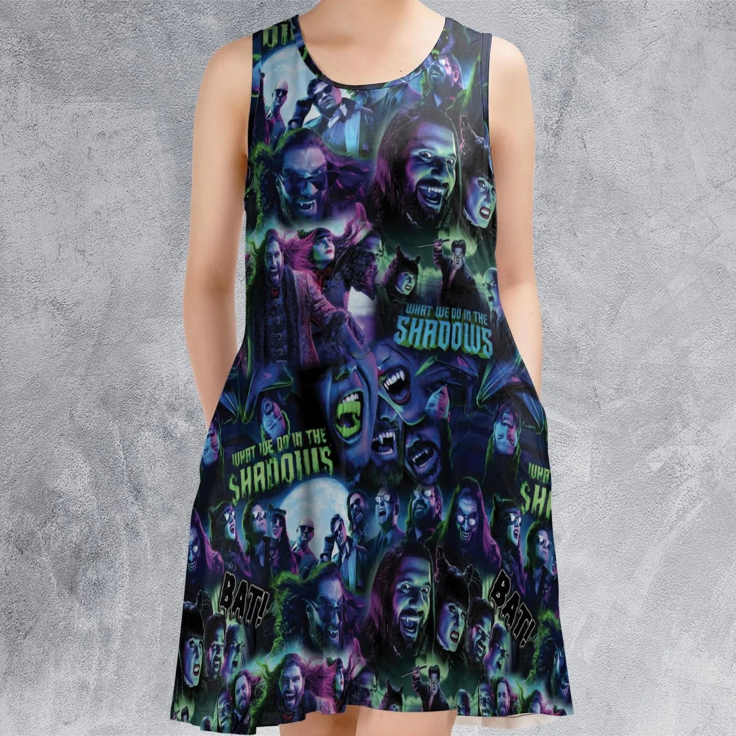 Casual Sleeveless Dress - BK3MSDQE
