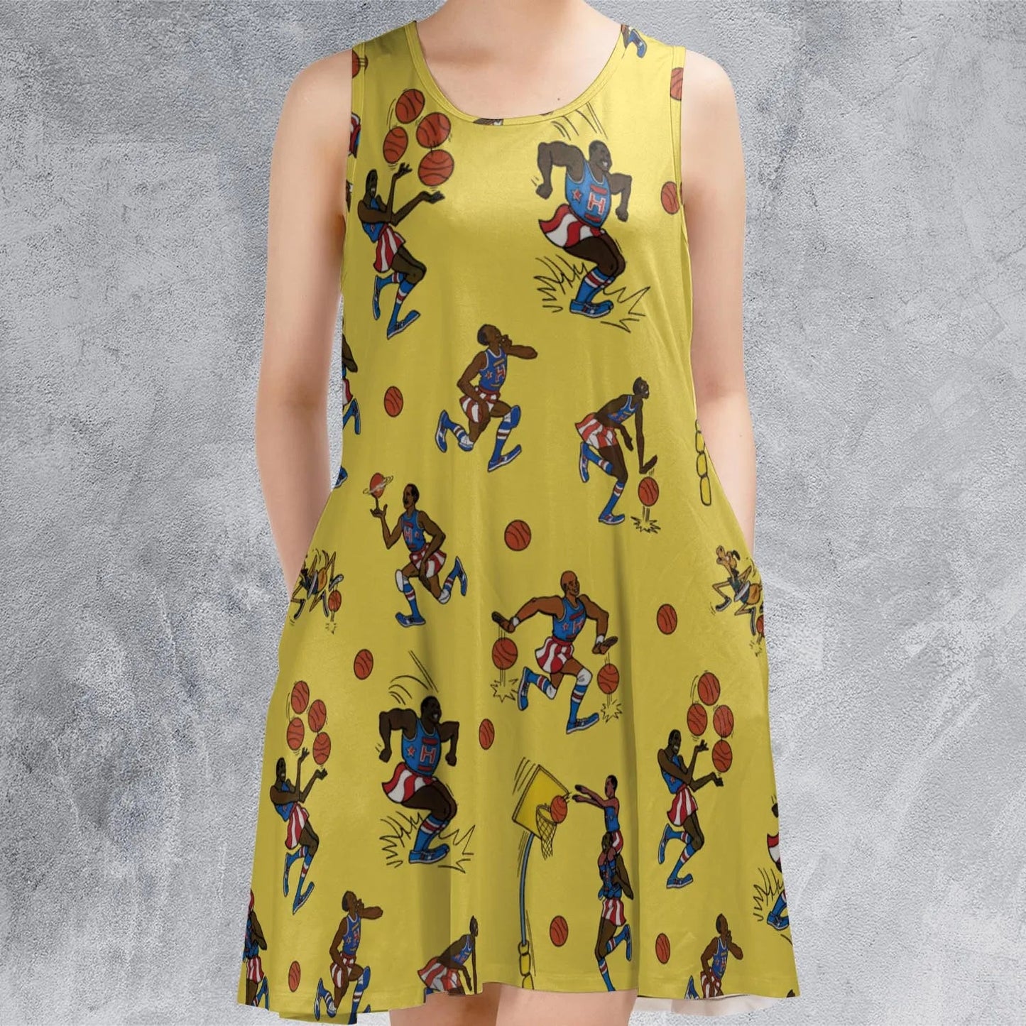 Casual Sleeveless Dress - 49CYZ7A3