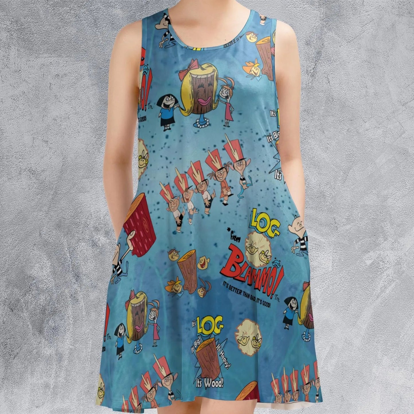 Casual Sleeveless Dress - 1APN4YXU