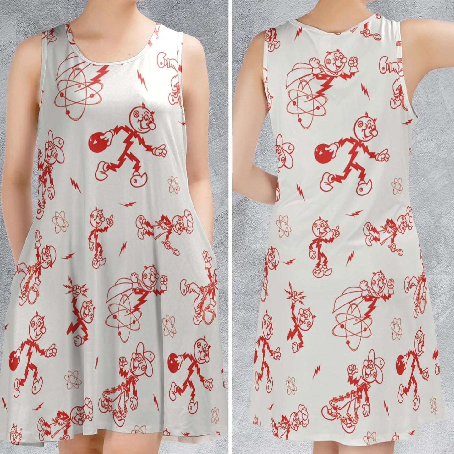 Casual Sleeveless Dress - 3JQJV95C