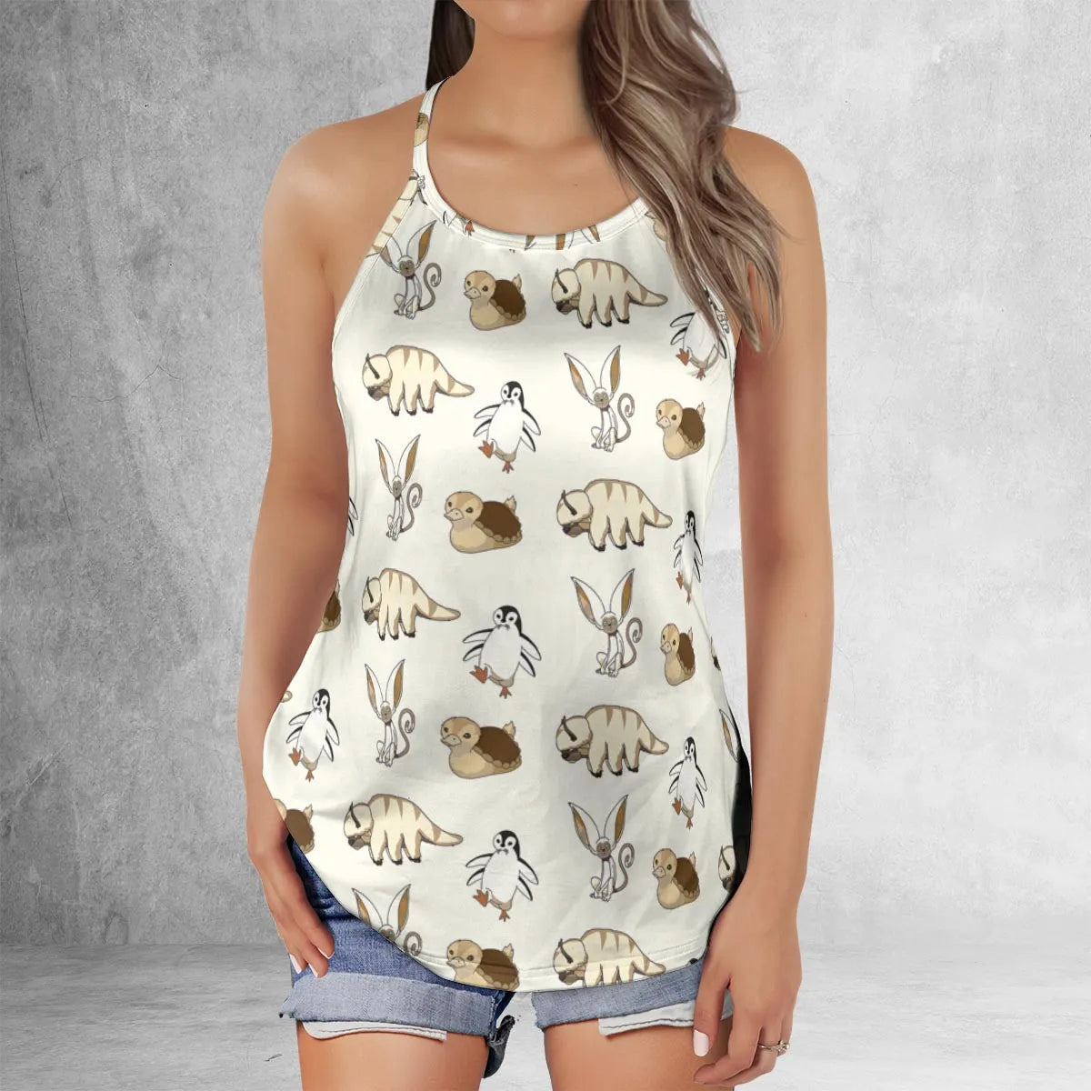 Lattice Back Tank Top - H1BRCNS9