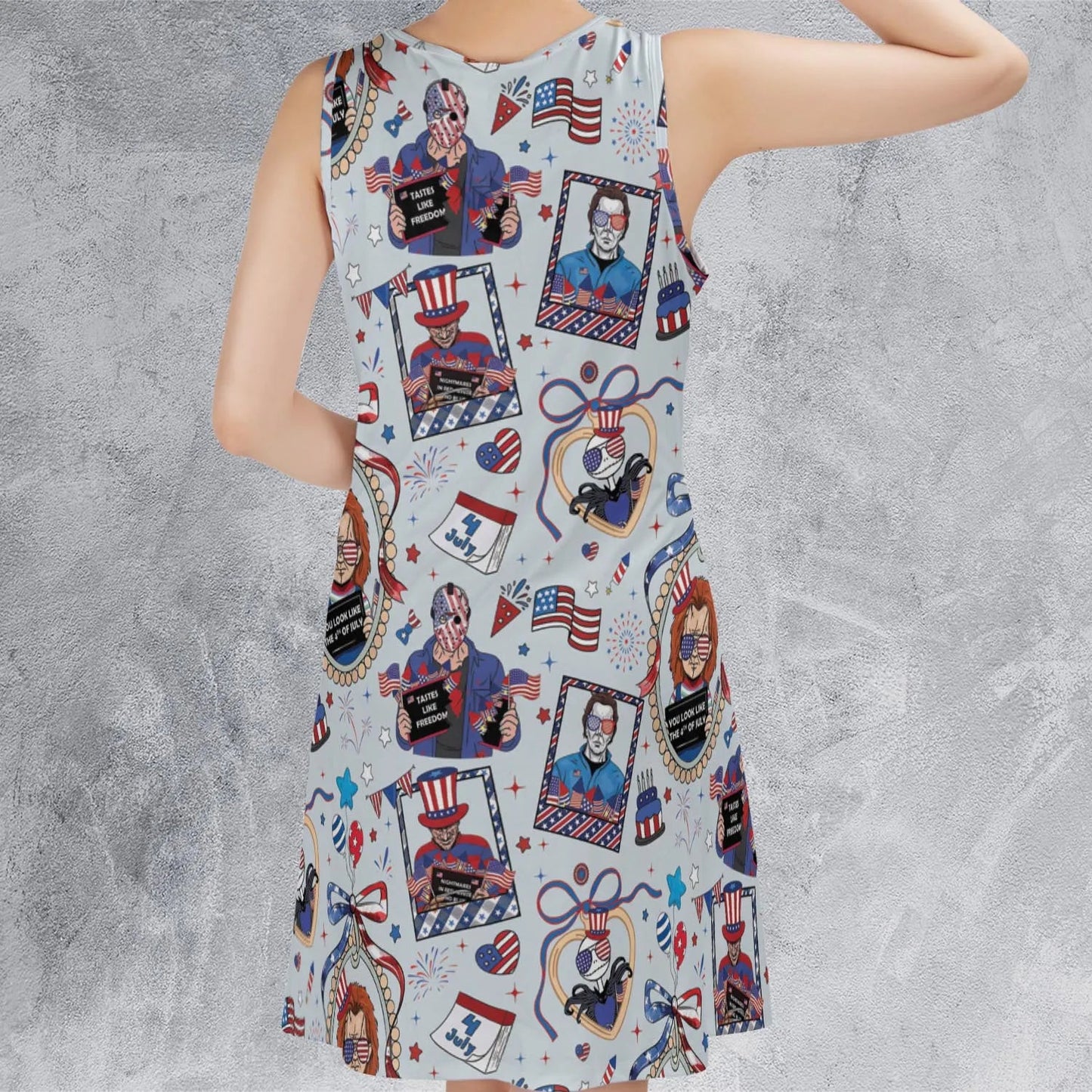 Casual Sleeveless Dress - 785G1PAM