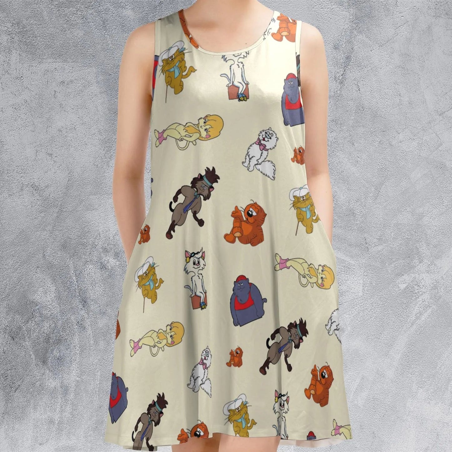 Casual Sleeveless Dress - APDZHWX7