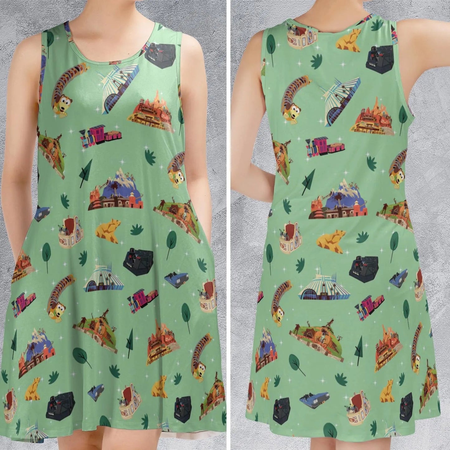 Casual Sleeveless Dress - DFMSBP71
