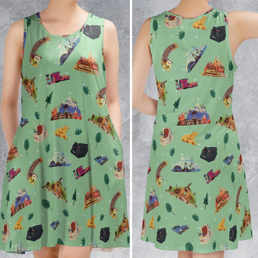Casual Sleeveless Dress - DFMSBP71