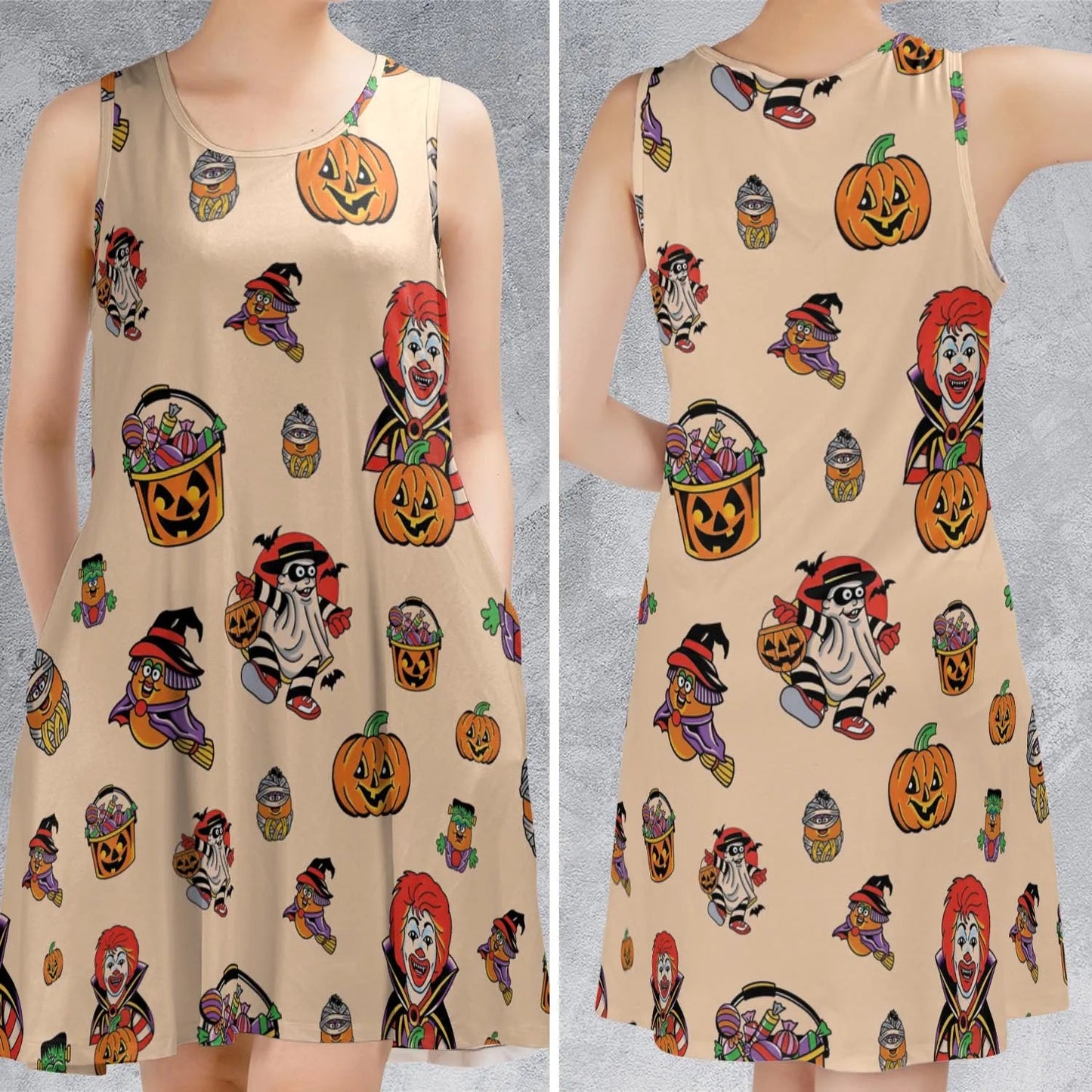 Casual Sleeveless Dress - 6TUYGWPJ