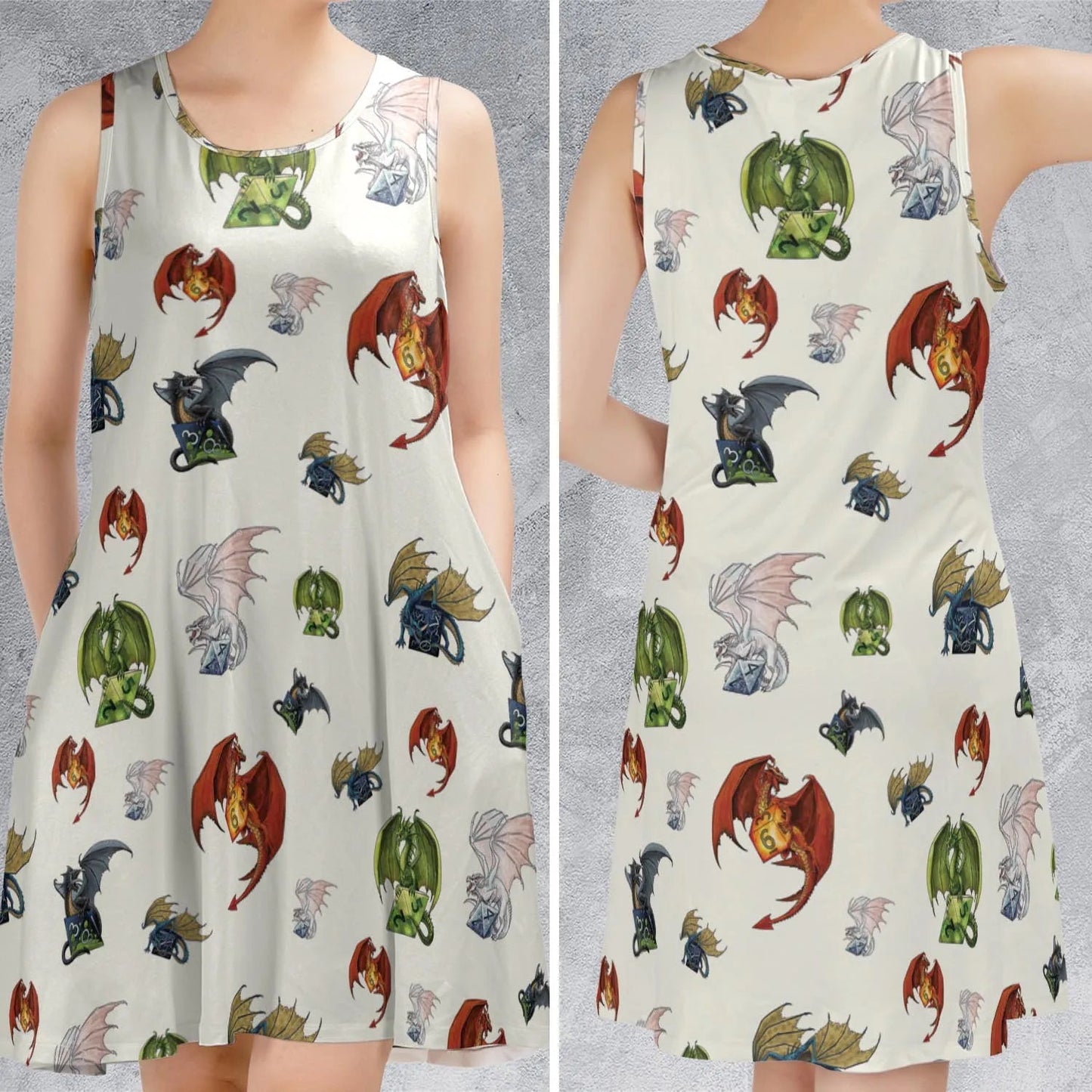 Casual Sleeveless Dress - 8SSVC7HZ