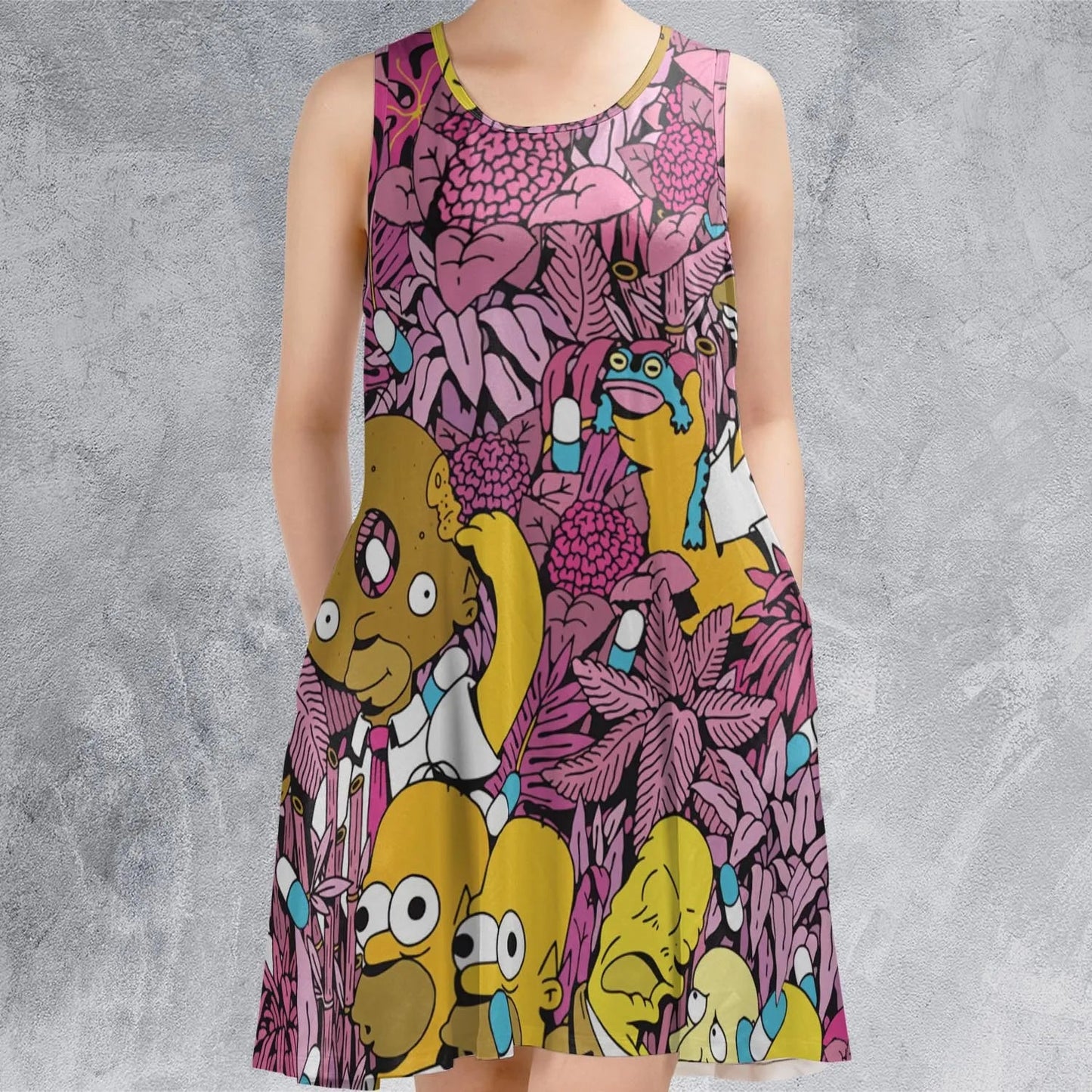 Casual Sleeveless Dress - B5L1NP4B