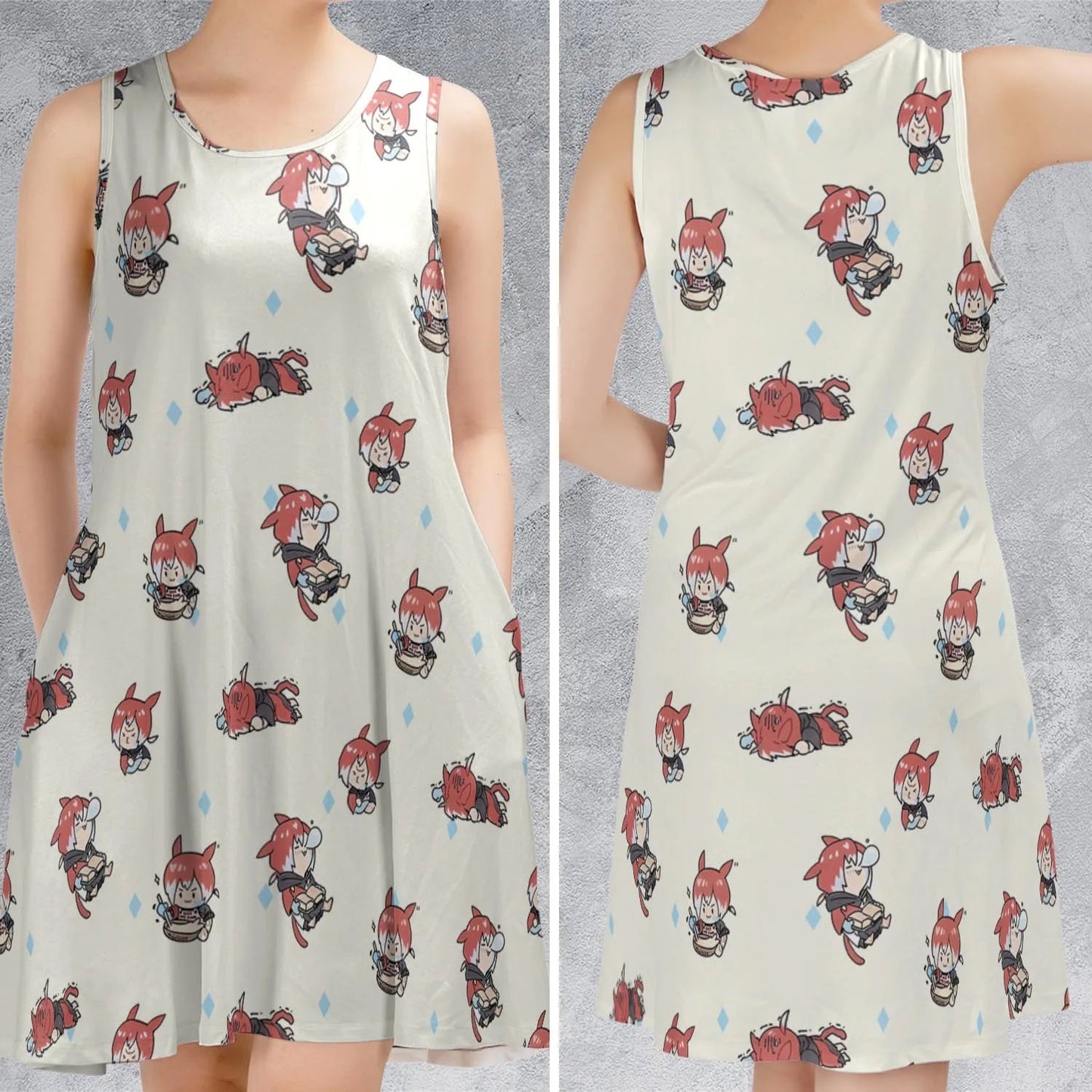 Casual Sleeveless Dress - 146QTNJT