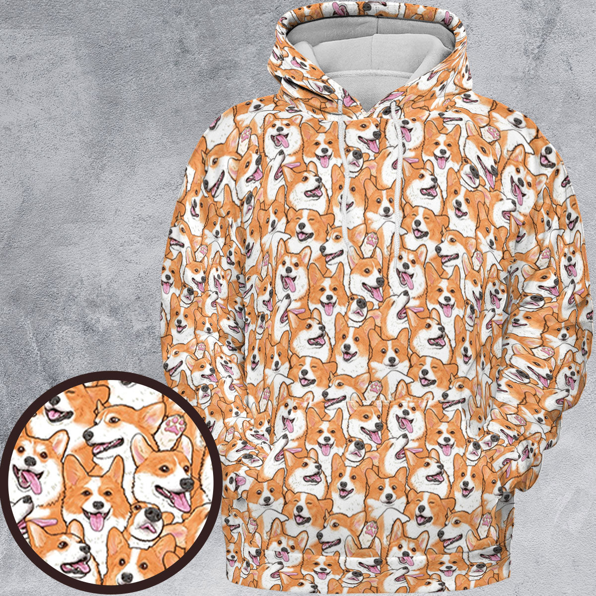 Full Print Hoodie - Q423LR29