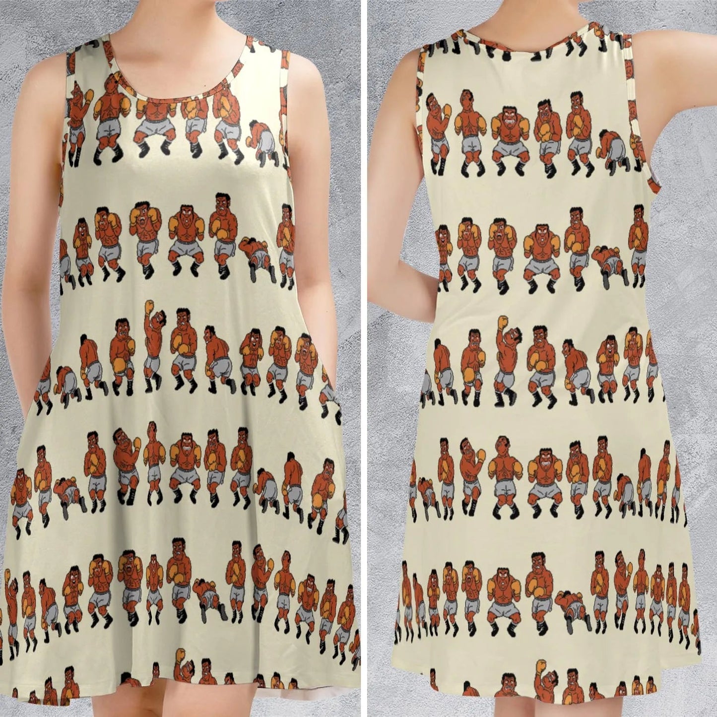 Casual Sleeveless Dress - YS4A8Z3M