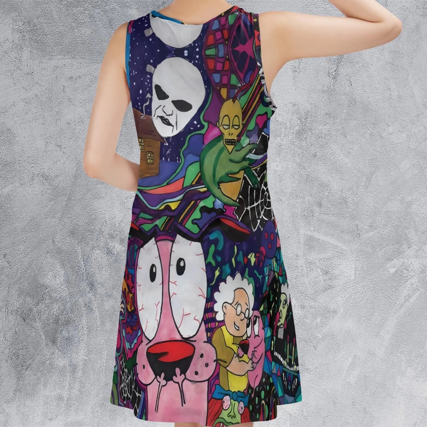 Casual Sleeveless Dress - 5Z3UZFHR